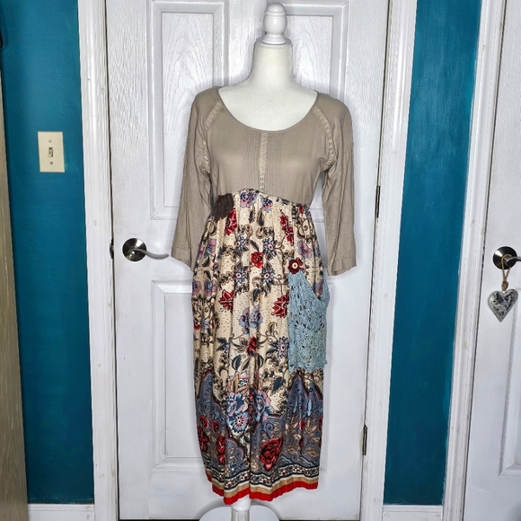 Handmade Upcycled CottageCore Dress Small - Picture 1 of 9